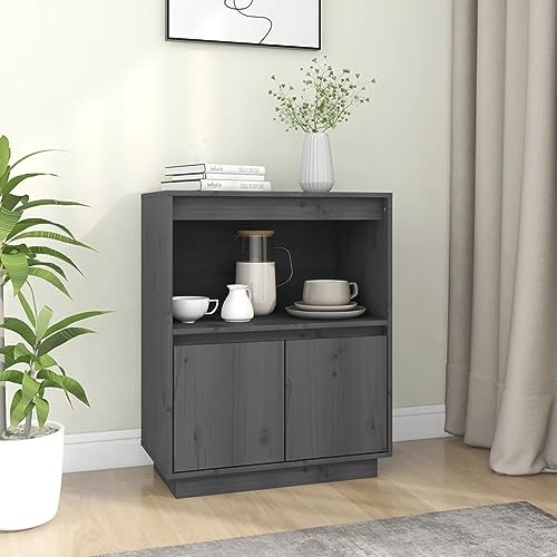 ShGaxin Sideboard Wohnzimmerschrank Wohnzimmerschrank Esszimmerschrank Küchenmöbel Vitrinen Wohnzimmer Möbel Massivholz Kiefer Grau 60 x 34 x 75 cm ShGaxin Sideboard Wohnzimmerschrank Wohnzimmerschrank Esszimmerschrank Küchenmöbel Vitrinen Wohnzimmer Möbel Massivholz Kiefer Grau 60 x 34 x 75 cm von ShGaxin