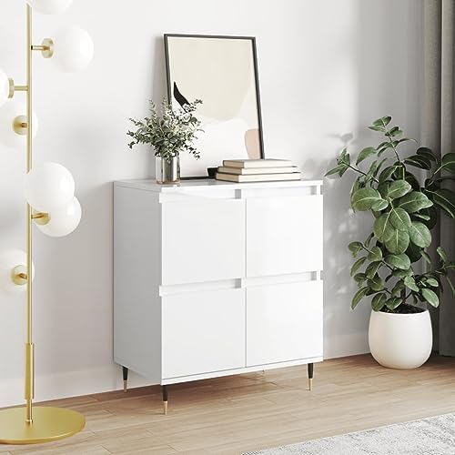 ShGaxin Sideboard weiß Hochglanz 60 x 35 x 70 cm Sideboard Wohnzimmermöbel Esszimmermöbel Hilfsmöbel Sideboard Küche Sideboard Eingangsbereich von ShGaxin