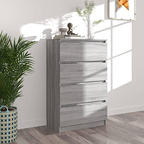 ShGaxin Sonoma Sideboard, grau, 60 x 35 x 98,5 cm, aus mehrschichtigem Holz, Anrichte für Wohnzimmer, platzsparend, modernes Sideboard für Wohnzimmer - 815076 ShGaxin Sonoma Sideboard, grau, 60 x 35 x 98,5 cm, aus mehrschichtigem Holz, Anrichte für Wohnzimmer, platzsparend, modernes Sideboard für Wohnzimmer - 815076 von ShGaxin