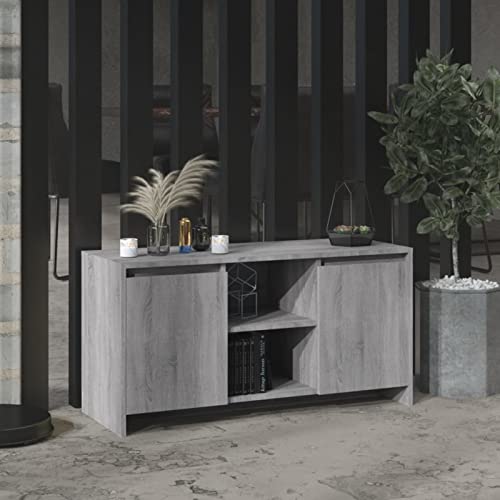ShGaxin TV-Schrank Grau Sonoma-Eiche 102x37,5x52,5 cm Holzwerkstoff, TV Lowboard, Fernsehschrank, Fernsehtisch, Fernseher Schrank, TV Sideboard, TV Board, TV Cabinet, TV Bank, TV Kommode ShGaxin TV-Schrank Grau Sonoma-Eiche 102x37,5x52,5 cm Holzwerkstoff, TV Lowboard, Fernsehschrank, Fernsehtisch, Fernseher Schrank, TV Sideboard, TV Board, TV Cabinet, TV Bank, TV Kommode von ShGaxin