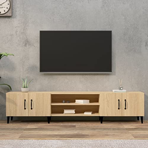 ShGaxin TV-Schrank Sonoma-Eiche 180x31,5x40 cm Holzwerkstoff, TV Lowboard, Fernsehschrank, Fernsehtisch, Fernseher Schrank, TV Sideboard, TV Board, TV Cabinet, TV Bank, TV Kommode - 816267 ShGaxin TV-Schrank Sonoma-Eiche 180x31,5x40 cm Holzwerkstoff, TV Lowboard, Fernsehschrank, Fernsehtisch, Fernseher Schrank, TV Sideboard, TV Board, TV Cabinet, TV Bank, TV Kommode - 816267 von ShGaxin