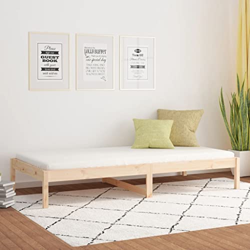 ShGaxin Tagesbett 90x200 cm Massivholz Kiefer, Schlafsofa, Daybed, Bettsofa, Sofa Bed, Sofabett, Schlafcouch, Jugendbett, Bettgestell, Bettcouch - 820412 von ShGaxin