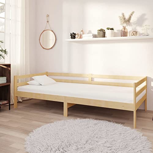 ShGaxin Tagesbett mit Matratze 90x200 cm Kiefer Massivholz, Schlafsofa, Daybed, Bettsofa, Sofa Bed, Sofabett, Schlafcouch, Jugendbett, Bettgestell, Bettcouch - 3083554 von ShGaxin