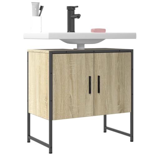 ShGaxin Waschbeckenunterschrank Sonoma-Eiche 60x33x60 cm Holzwerkstoff, Unterschrank Waschbecken, Badezimmer Unterschrank, Unterschrank Bad, Badezimmerschrank, Badmöbel, Badschrank - 842457 ShGaxin Waschbeckenunterschrank Sonoma-Eiche 60x33x60 cm Holzwerkstoff, Unterschrank Waschbecken, Badezimmer Unterschrank, Unterschrank Bad, Badezimmerschrank, Badmöbel, Badschrank - 842457 von ShGaxin