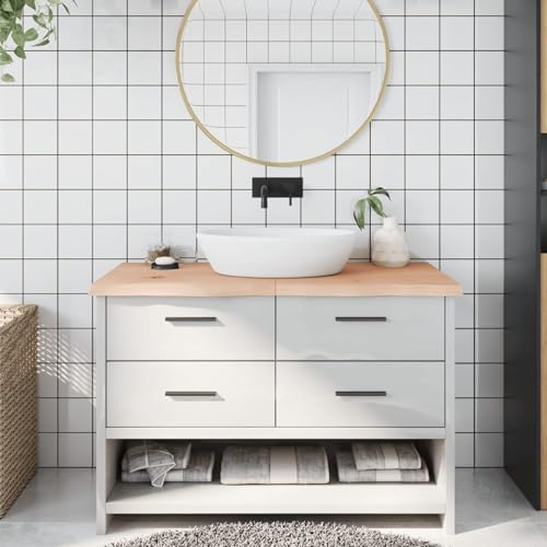 ShGaxin Waschtischplatte 120x50x4 cm Massivholz Unbehandelt, Arbeitsplatte, Waschtischplatte, Bürotischplatte ShGaxin Waschtischplatte 120x50x4 cm Massivholz Unbehandelt, Arbeitsplatte, Waschtischplatte, Bürotischplatte von ShGaxin