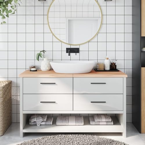 ShGaxin Waschtischplatte 140x50x4 cm Massivholz Unbehandelt, Arbeitsplatte, Waschtischplatte, Bürotischplatte ShGaxin Waschtischplatte 140x50x4 cm Massivholz Unbehandelt, Arbeitsplatte, Waschtischplatte, Bürotischplatte von ShGaxin