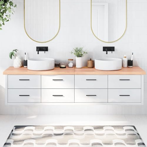 ShGaxin Waschtischplatte Hellbraun 220x60x6 cm Massivholz Behandelt, Arbeitsplatte, Holzplatte, Schreibtischplatte, Waschtischplatte, Küchenarbeitsplatte - 3156184 ShGaxin Waschtischplatte Hellbraun 220x60x6 cm Massivholz Behandelt, Arbeitsplatte, Holzplatte, Schreibtischplatte, Waschtischplatte, Küchenarbeitsplatte - 3156184 von ShGaxin