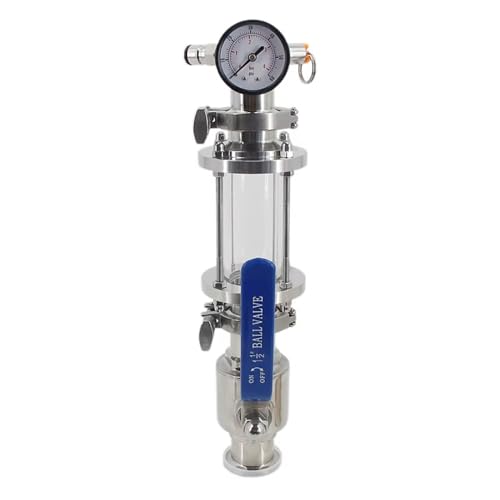 1 Satz 1,5" TC Dry Hopper Kit for Homebrew – Druckmesser, PRV und Ball Lock Post – No-Oxygen Dry Hopping System von ShaaoTng