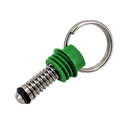 1 Stück Neues Cornelius-Kugelverschluss-Fass-Überdruckventil aus Edelstahl – Einstellbares Sicherheitsventil for das Heimbrauen(GREEN,65psi) von ShaaoTng