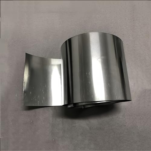 1 Stück hochreine Zinkfolie for Zink-Ionen-Batterien – 1000 x 100 mm – anpassbare Dickenoptionen (0,01 mm bis 0,5 mm)(0.02mm(Thickness)) von ShaaoTng