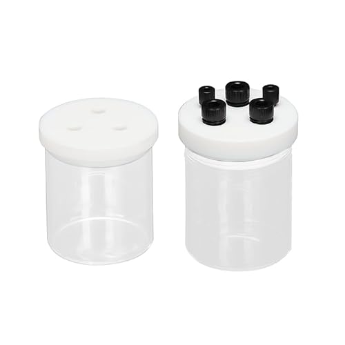 1-teiliges hermetisches Elektrolytzellen-Kit aus Borosilikatglas mit PTFE-Deckel – 10 ml bis 500 ml Volumen for den Laborgebrauch(Hermetic+Thickened 500 mL) von ShaaoTng