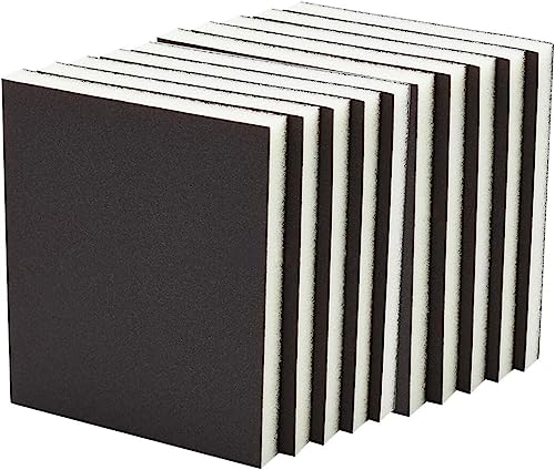 10 Stück wiederverwendbare Schleifschwammblöcke for Holz, Metall und Möbel – Schleifschwämme mit Nass-/Trockenkörnung(80grit) von ShaaoTng