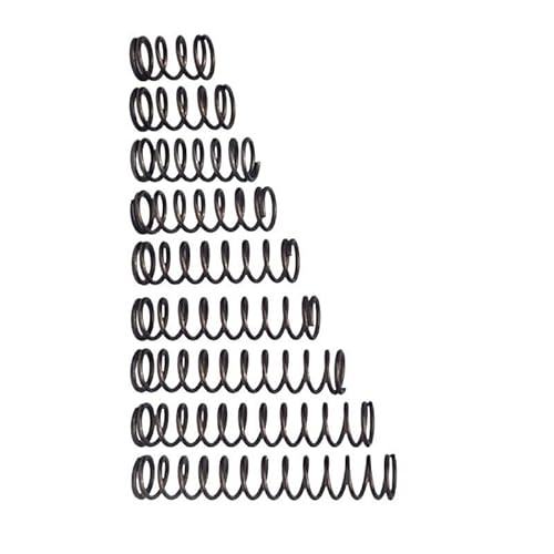 10-teiliges Druckfederset - Kleine Stahlfedern mit 1 mm und 1,2 mm Drahtdurchmesser, Außendurchmesser 5–22 mm, anpassbare Länge 10–50 mm(1.0 x 6 x 25mm) von ShaaoTng