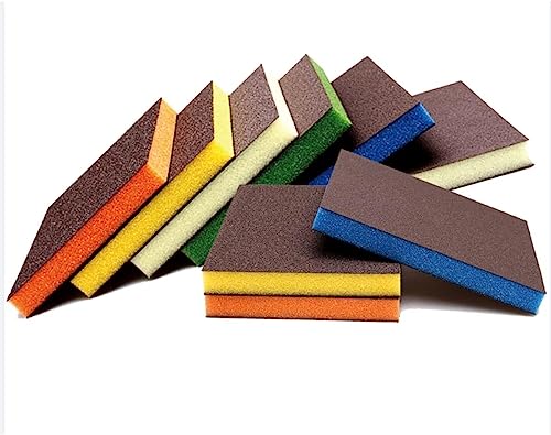 20-teiliges Schleifschwamm-Block-Set – waschbar und wiederverwendbar for Holz, Metall, for Heimwerker und den professionellen Einsatz(120Grit) von ShaaoTng
