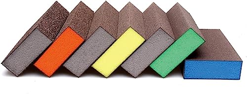 20-teiliges professionelles Schleifschwamm-Block-Set – verschiedene Körnungen for Holz, Metall und mehr – waschbar und wiederverwendbar(120#) von ShaaoTng