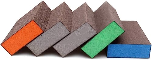 5-teiliges wiederverwendbares Schleifschwamm-Set – vielseitige Körnungen for Polieren von Holz und Metall, waschbar und langlebig(220grit) von ShaaoTng