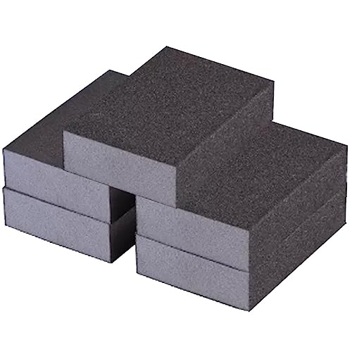 5er-Pack wiederverwendbare Schleifschwämme for die Nass-/Trockenanwendung – vielseitige Polierblöcke for Holz, Metall und mehr(100grit) von ShaaoTng