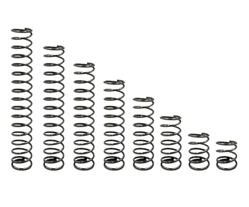 Anpassbare Druckfedern - Drahtdurchmesser 0,7 mm, Außendurchmesser 4–14 mm, Länge 5–100 mm, Federstahl (10/5er-Packung)(10pcs 8 x 25mm) von ShaaoTng