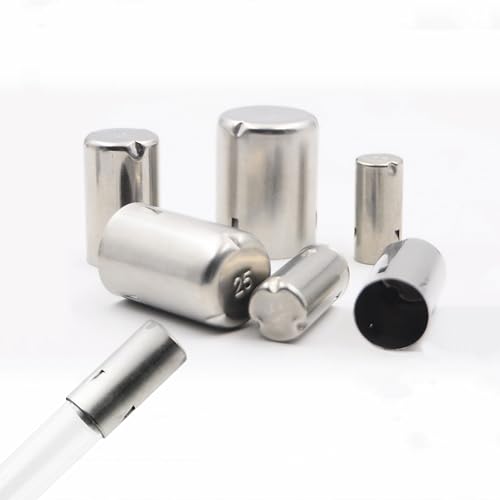 Reagenzglaskappen aus Edelstahl – 10er-Pack, kompatibel mit Reagenzgläsern von 13–30 mm, langlebiges Laborzubehör(21#for 21mm Test Tube) von ShaaoTng