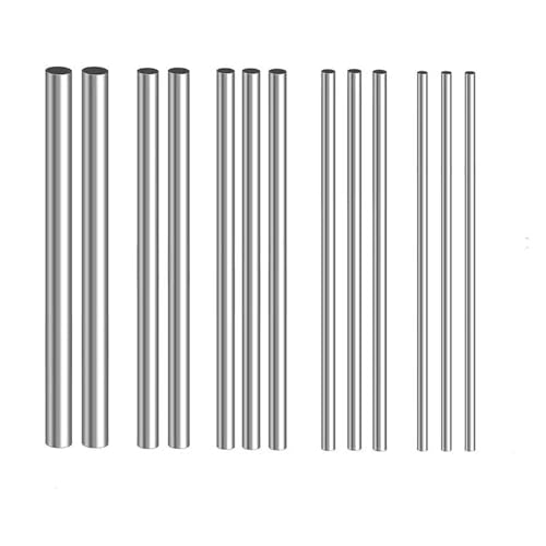 Rundstäbe for Heimwerkerarbeiten und Getriebewellen – langlebig, rostbeständig, verschiedene Größen (2–14 mm x 125–500 mm)(2.5mm 5pcs 250mm) von ShaaoTng
