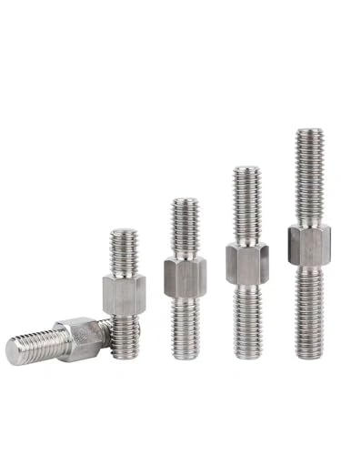 SS-Gewindestangen mit zwei Enden M5 M6 M8 – 2 Stück Bolzenschrauben mit Links- und Rechtsgewinde for kundenspezifische Lösungen(M6x30mm) von ShaaoTng