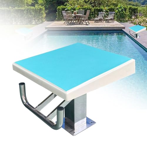 ShaaoTng 1 Stück Pool-Sprungplattform mit 273 kg Tragkraft – rutschfestes Sprungbrett, perfekt for Schwimmwettbewerbe und Training(Sky Blue) von ShaaoTng