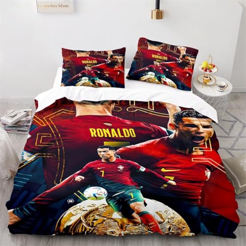 Shaari 3D Drucken Bettwäsche Set 135x200,Microfaser Einzelbett 1 Bettbezug Mit Reißverschluss + 1 Kissenbezüge 80x80 Shaari 3D Drucken Bettwäsche Set 135x200,Microfaser Einzelbett 1 Bettbezug Mit Reißverschluss + 1 Kissenbezüge 80x80 von Shaari