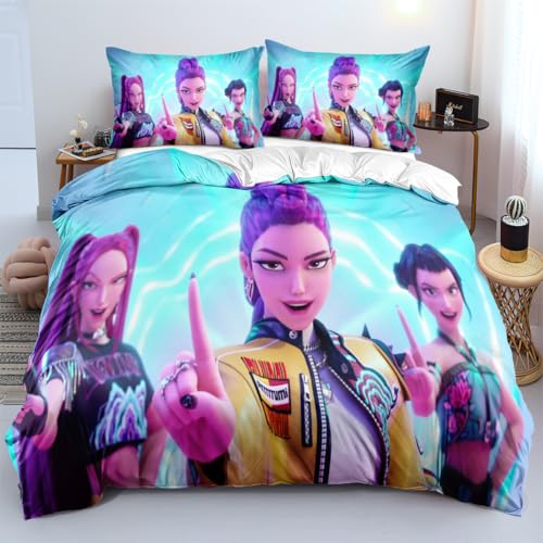 Shaari Huntrix Bettwäsche Set 135x200,Rumi Mira Zoey Jinu Tiger Saja Microfaser Einzelbett Bettwäsche-Sets 1 Kissenbezüge 80x80 Shaari Huntrix Bettwäsche Set 135x200,Rumi Mira Zoey Jinu Tiger Saja Microfaser Einzelbett Bettwäsche-Sets 1 Kissenbezüge 80x80 von Shaari
