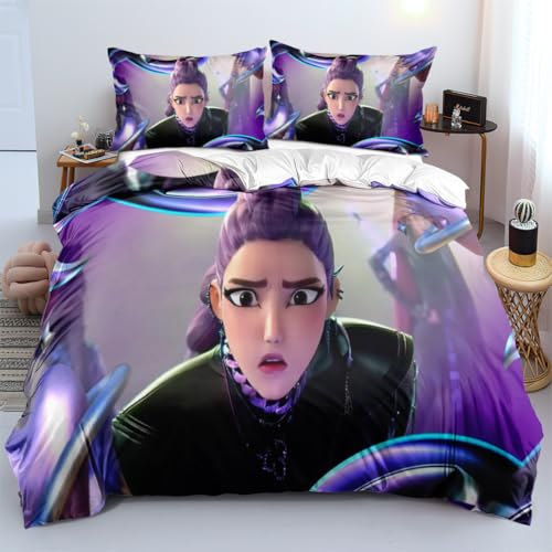Shaari Huntrix Bettwäsche Set 135x200,Rumi Mira Zoey Jinu Tiger Saja Microfaser Einzelbett Bettwäsche-Sets 1 Kissenbezüge 80x80 Shaari Huntrix Bettwäsche Set 135x200,Rumi Mira Zoey Jinu Tiger Saja Microfaser Einzelbett Bettwäsche-Sets 1 Kissenbezüge 80x80 von Shaari