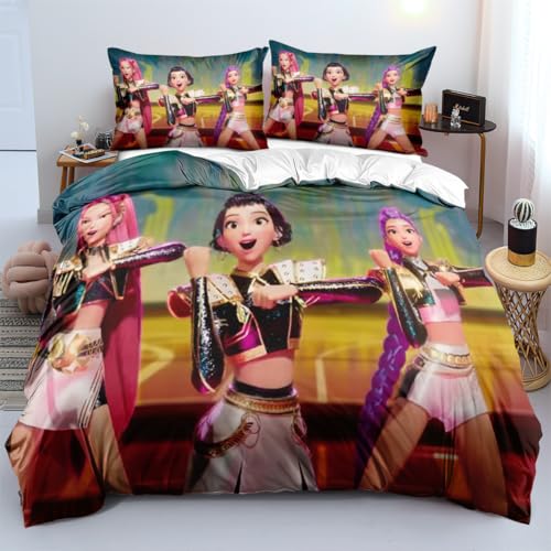 Shaari Huntrix Bettwäsche Set 135x200,Rumi Mira Zoey Jinu Tiger Saja Microfaser Einzelbett Bettwäsche-Sets 1 Kissenbezüge 80x80 Shaari Huntrix Bettwäsche Set 135x200,Rumi Mira Zoey Jinu Tiger Saja Microfaser Einzelbett Bettwäsche-Sets 1 Kissenbezüge 80x80 von Shaari