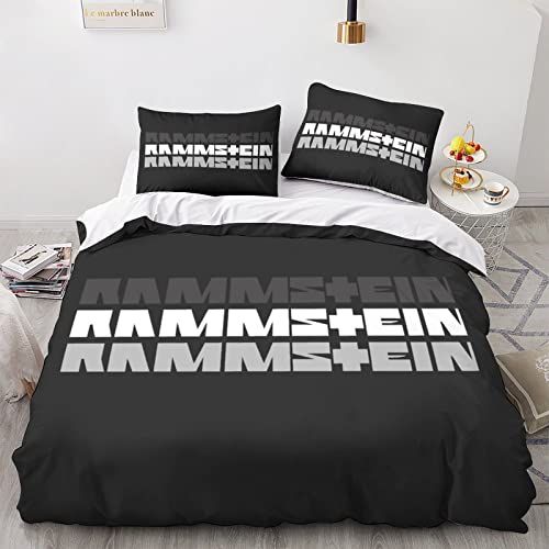 Shaari Musikgruppe 3D Drucken Bettwäsche Set 155x220,Microfaser Einzelbett 1 Bettbezug Mit Reißverschluss + 2 Kissenbezüge 80x80 Shaari Musikgruppe 3D Drucken Bettwäsche Set 155x220,Microfaser Einzelbett 1 Bettbezug Mit Reißverschluss + 2 Kissenbezüge 80x80 von Shaari