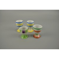 4 Vintage Eierbecher/Art Deco | Germany 30Er von ShabbRockRepublic