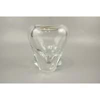 Schwere Vintage Glasvase/Vase | Tschechien 60Er von ShabbRockRepublic