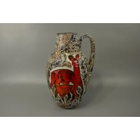 Vintage Bodenvase | Vase/Scheurich Rehe 279 38 | West Germany Wgp 60Er von ShabbRockRepublic