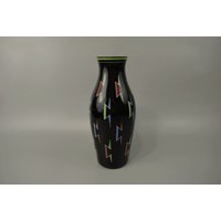 Vintage Hyalith Schwarzglasvase/Glasvase Vase | Germany 50Er von ShabbRockRepublic
