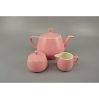Vintage Melitta Tee-Service | Teekanne, Zuckerdose Und Milchkännchen/Dekor Ascona | Germany 50Er von ShabbRockRepublic