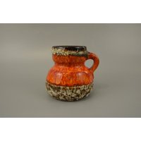 Vintage Vase/Jopeko 7208 12 Fat Lava | West German Pottery 70Er von ShabbRockRepublic