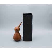 Vintage Vase/Rosenthal 3065 28 Martin Freyer Porcelaine Noire Studio-Linie | Germany 60Er von ShabbRockRepublic