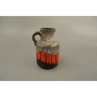 Vintage Vase/Scheurich 414 16 Dekor Lora | Seltene Variante Fat Lava | Germany Wgp 60Er von ShabbRockRepublic