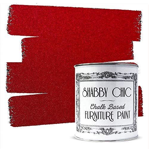 Möbelfarbe auf Kreidebasis, Shabby Chic, 250 ml, Rot Metallic von Shabby Chic Chalk Based Furniture Paint