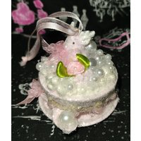 Pink Shabby Chic Christbaumkugel Rentier Schaumbad Badeente von ShabbyChicPinkElf