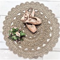 Jute Teppich - Anouk Gr. S Naturfarben Jute Teppich - Anouk Gr. S Naturfarben von ShabbyVintageHouseDE