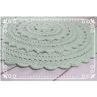 Teppich - Minoux 100 cm in Mint Teppich - Minoux 100 cm in Mint von ShabbyVintageHouseDE