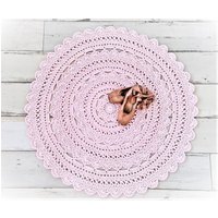 Teppich - Minoux 100cm in Zartem Rosa Teppich - Minoux 100cm in Zartem Rosa von ShabbyVintageHouseDE
