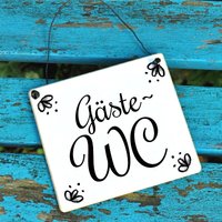 Gäste-Wc Türschild Gäste-Wc Türschild von Shabbyflair