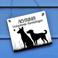 Hundeschild Achtung Hund | Freilaufende Alarmanlagen Hunde Warnschild Individuelles Schild Mit Wunsch-Hunderasse Wetterfest Hundeschild Achtung Hund | Freilaufende Alarmanlagen Hunde Warnschild Individuelles Schild Mit Wunsch-Hunderasse Wetterfest von Shabbyflair
