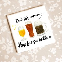 Lustiger Magnet Mit Spruch Zeit Für Einen Hopfensmoothie Geschenkidee Bierkenner, Biertrinker, Bierspruch, Trinkspruch von Shabbyflair