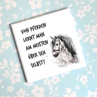 Magnet Von Pferden Lernt Man Am Meisten Über Sich Selbst von Shabbyflair