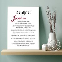 Schild Rent|Ner Definition Mit Humor Lustige Geschenkidee Für Angehende Rentner-Kollegen, Mitarbeiter, Rentnergeschenk, Rente, Ruhestand, Ru von Shabbyflair