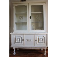 Omas Schrank, Schrank Mit Vitrine, Shabby Chic von Shabbyhome12
